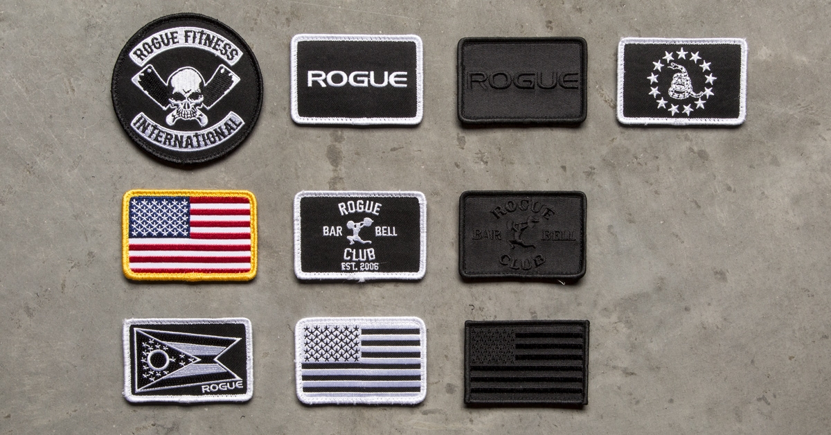 Rogue Patches For Your Gym Bag, Jacket, or Hat Various Colors