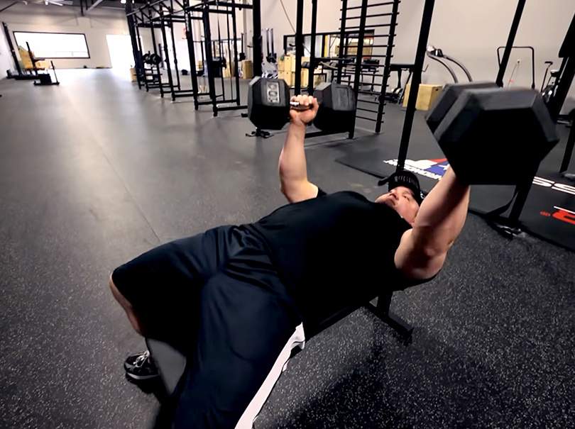 Movement Demo The Dumbbell Bench Press Rogue Fitness Canada