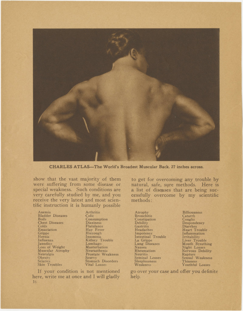 Charles Atlas--The World's Broadest Muscular Back