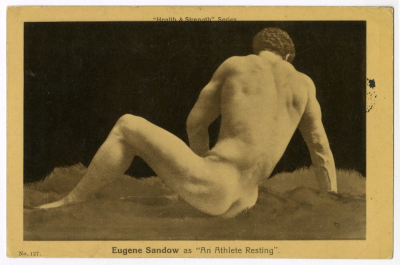 Eugene Sandow as An Athlete Resting