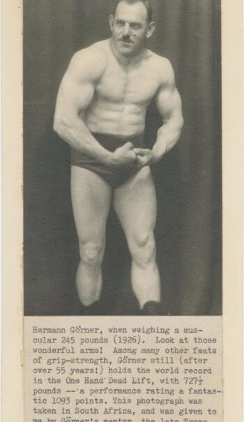 Hermann Goerner physique photograph